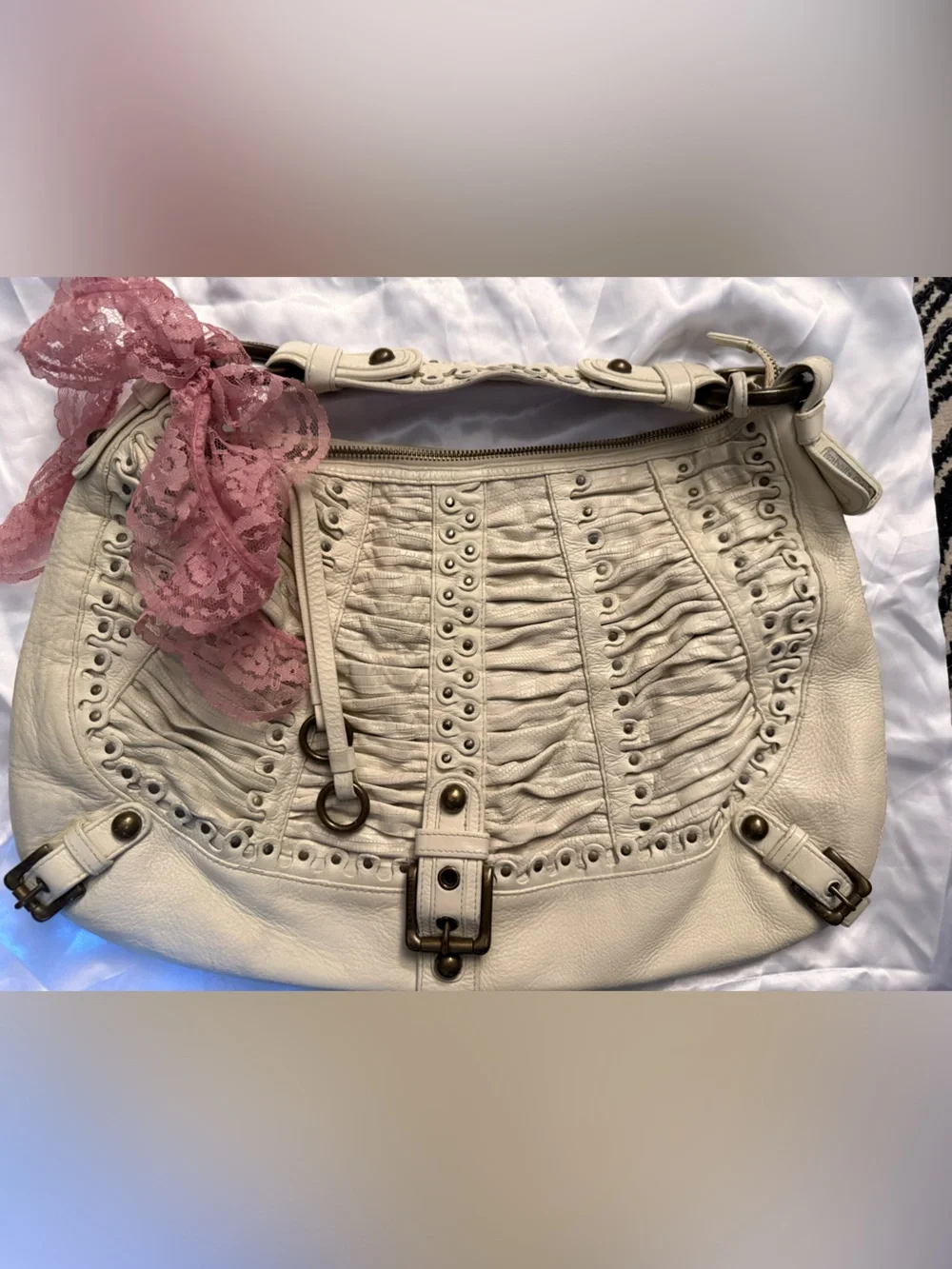 Authentic Vintage Y2K Isabella Fiore “Carina” Hobo Shoulder Bag